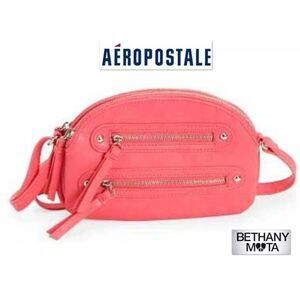 NWT AEROPOSTALE PINK CROSSBODY ZIPPER ORGANIZE BAG